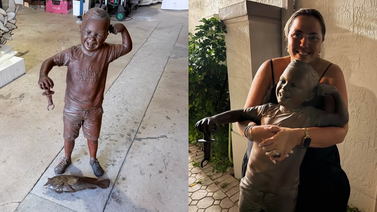 Two Arrested in Miami Lakes for Theft of Memorial Statue