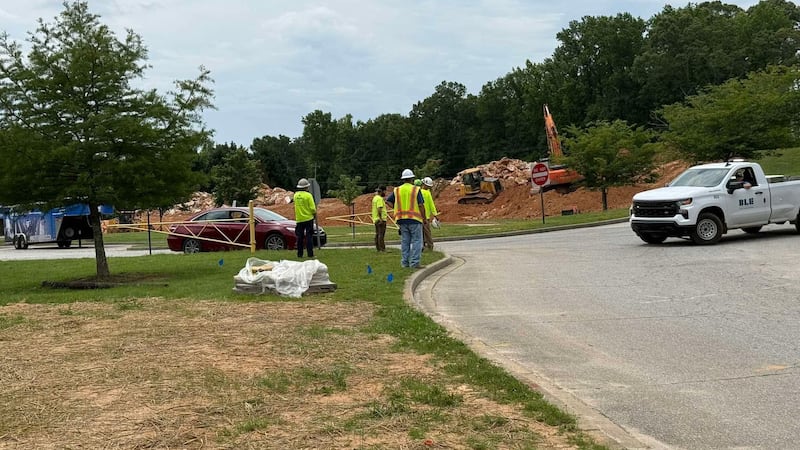 Deputies said contract workers excavated an undetonated construction explosive near the front...