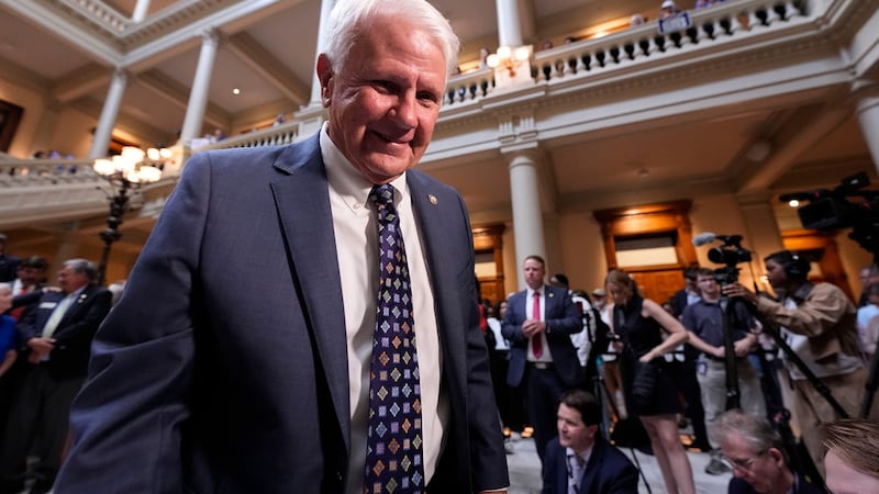 Speaker of the House Jon Burns, R-Newington, speaks during a special legislative session at...