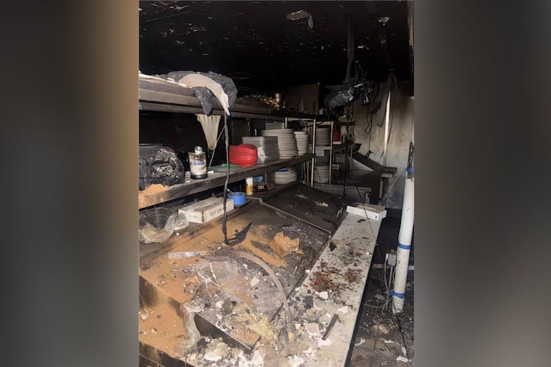 Greer Diner was damaged in a fire on Sunday, the owners said.