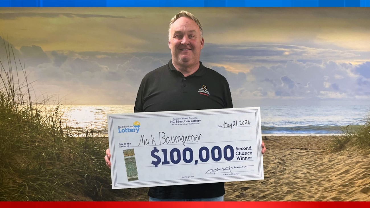 NC man wins $100K prize from scratch-off ticket, lottery officials say