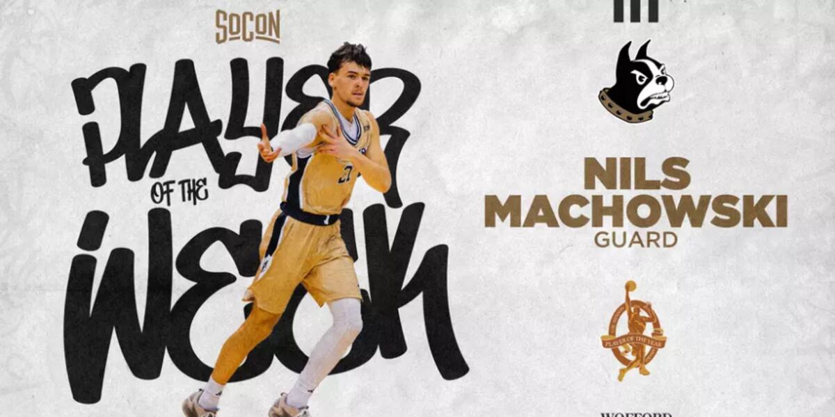 Casper Machowski Nils Machowski Named National And Southern Conference Player of the Week