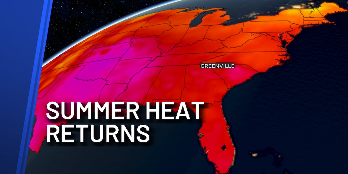 Heat Builds This Week, Isolated Storm Chances Continue