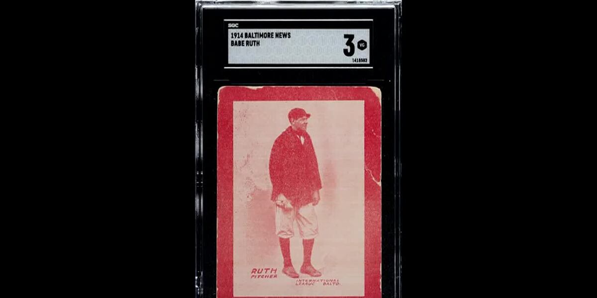rare babe ruth card found 1953 Original Baseball Playing at Amazon's Sports Collectibles Store Babe Ruth Rookie Card, Hailed