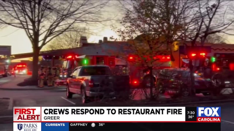 Crews respond to electrical fire at Mexican restaurant in Greenville Co.