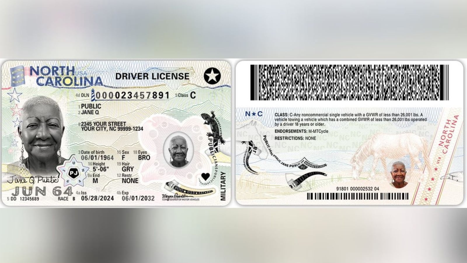 North Carolina DMV unveils new design for driver licenses and ...