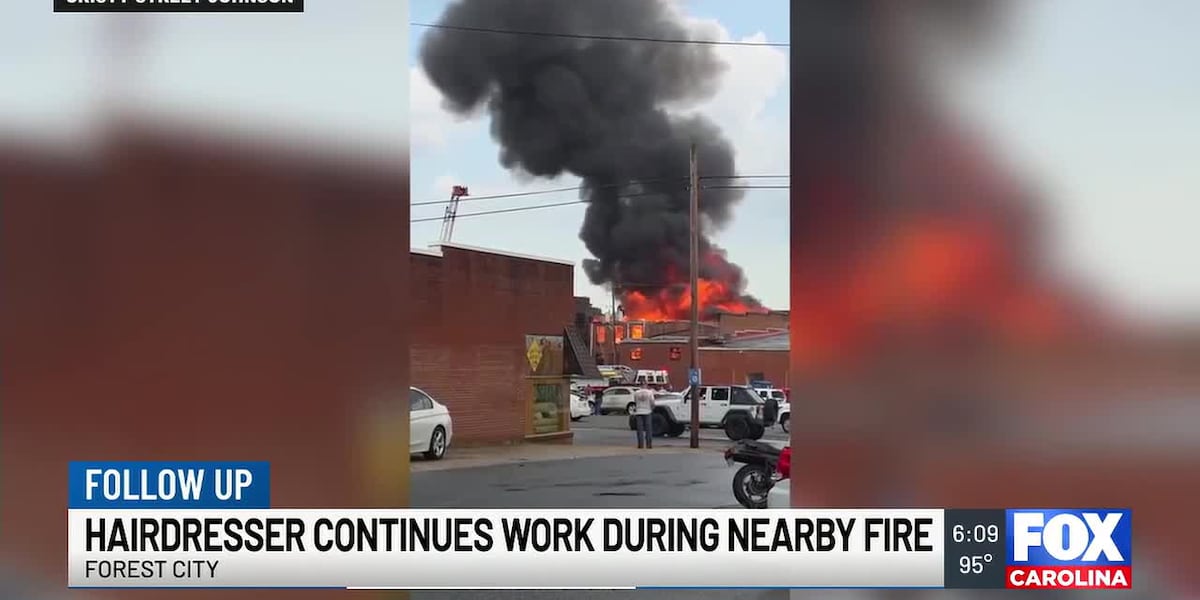 Coverage image for: Forest City hairstylists keep cutting through fire evacuation