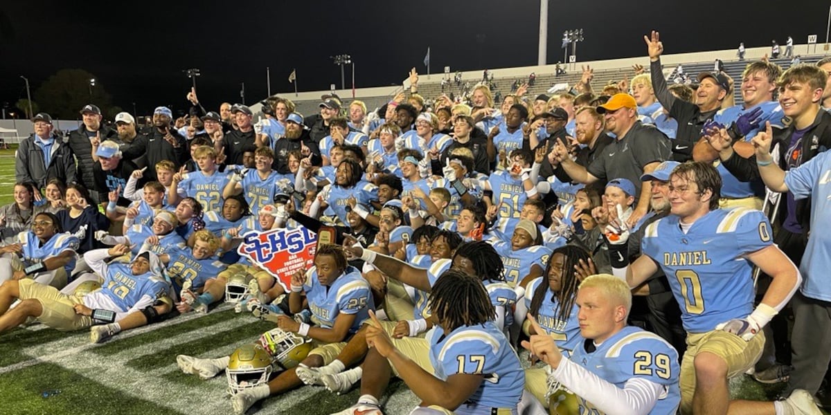 Daniel football includes entire community at state title celebration