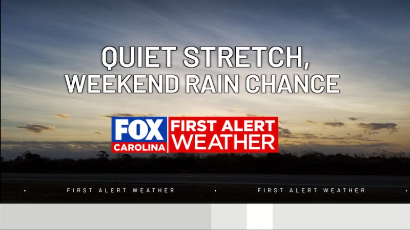 FIRST ALERT: Quiet for the rest of the week, rain returns this weekend