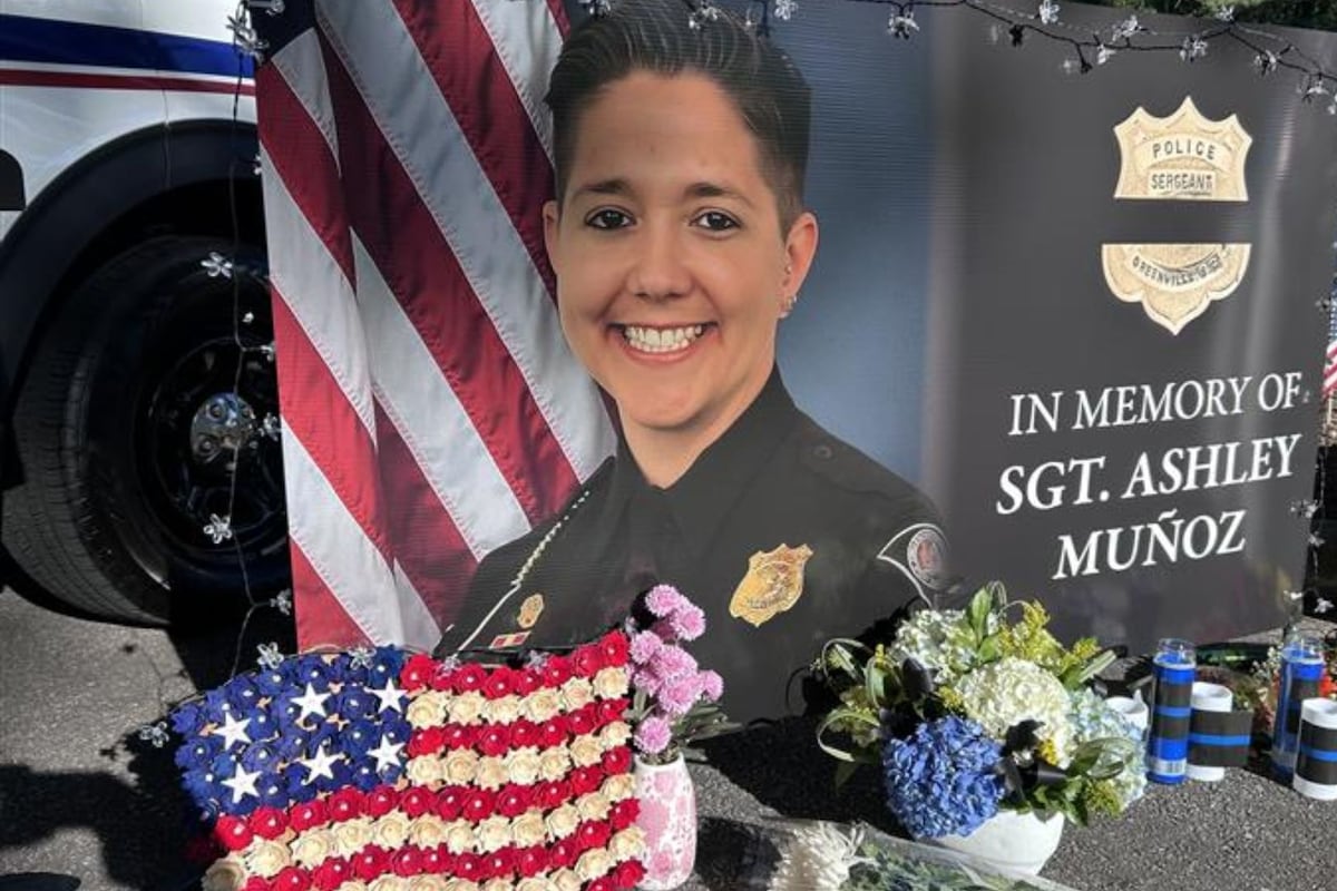 Memorial photos for Sgt. Ashley Munoz