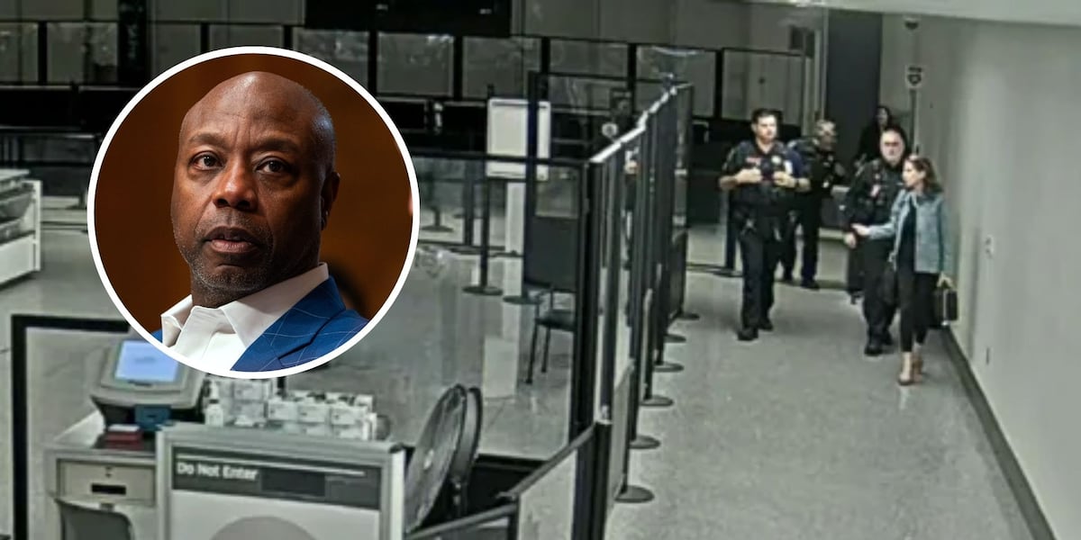 Sen. Tim Scott denounces Rep. Mace naming him following situation at CHS airport, Fox Carolina