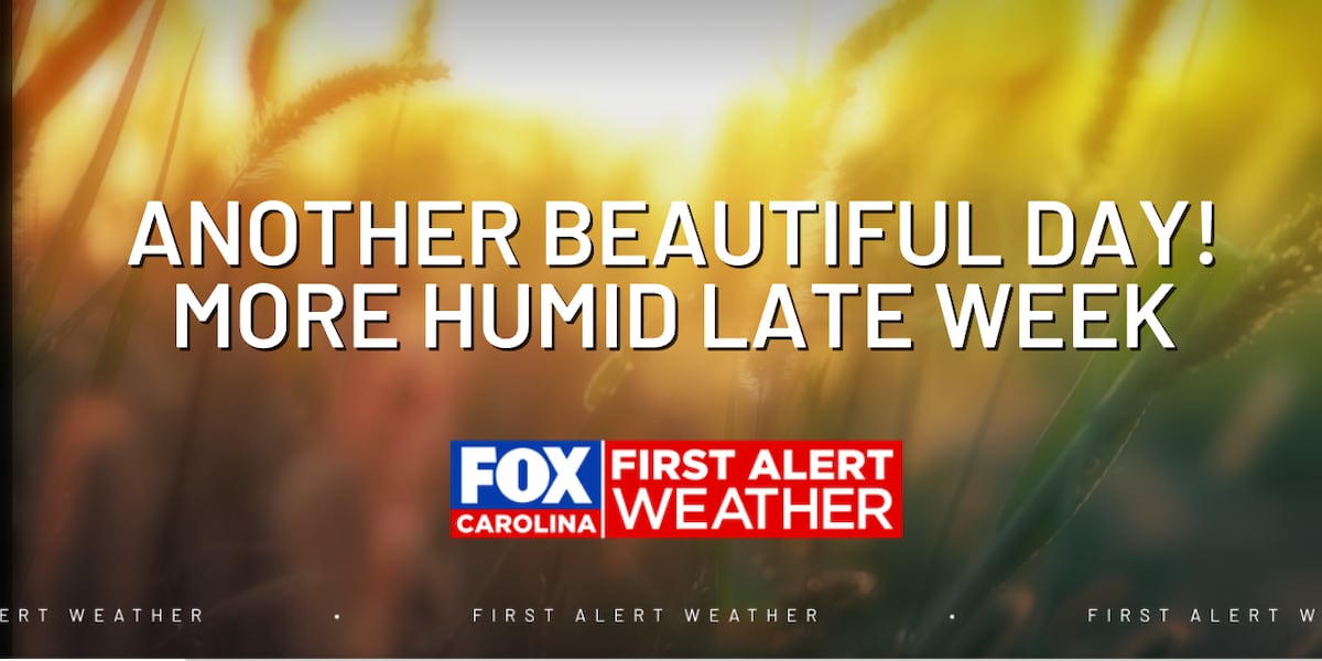 Another Beautiful Day Before Humidity & Storms Return