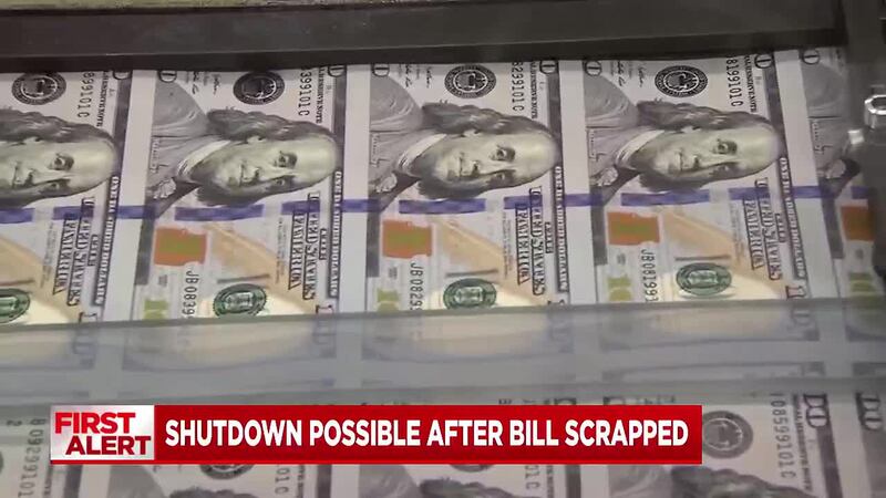 Shutdown possible after bill rejected