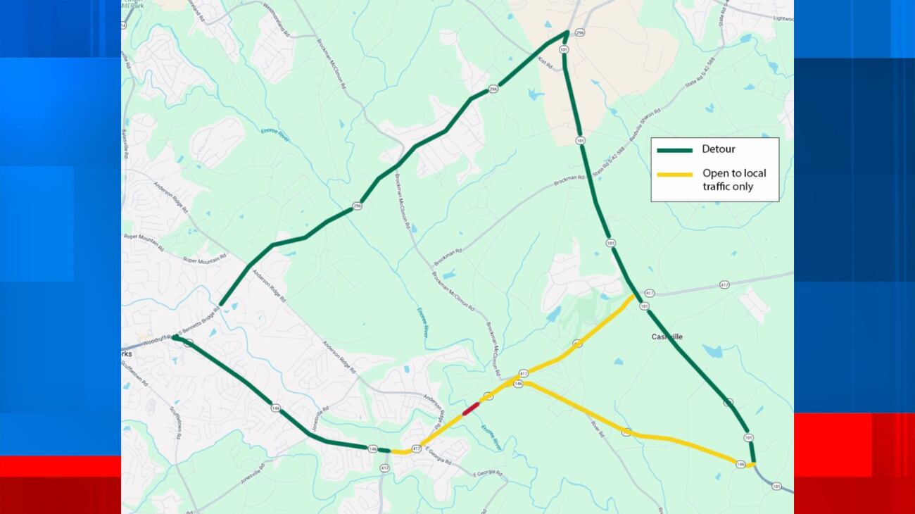 Enoree Sc Weather SCDOT: Bridge over Enoree River in Spartanburg Co. to close for repairs