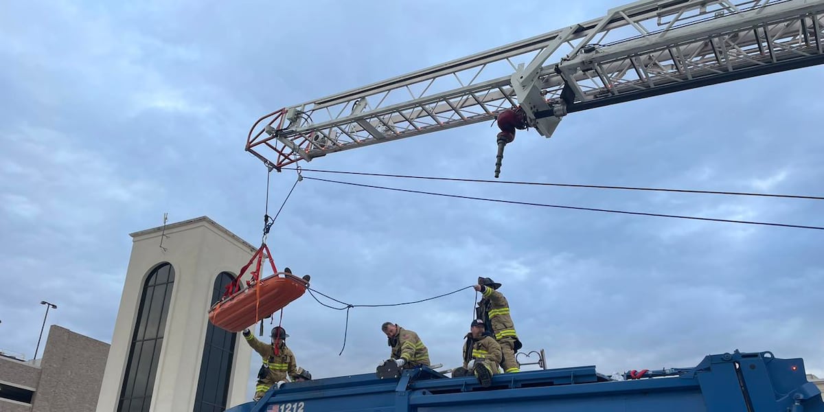 ‘Cries for help’ lead rescue crews to person trapped in garbage truck