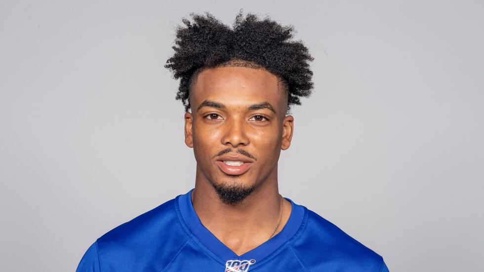 This is a photo of Sam Beal of the New York Giants NFL football team. This image reflects the...