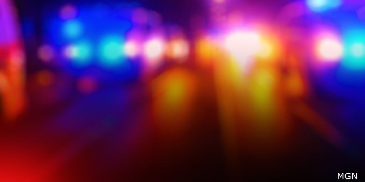 Police evidence markers at Asheville crime scene