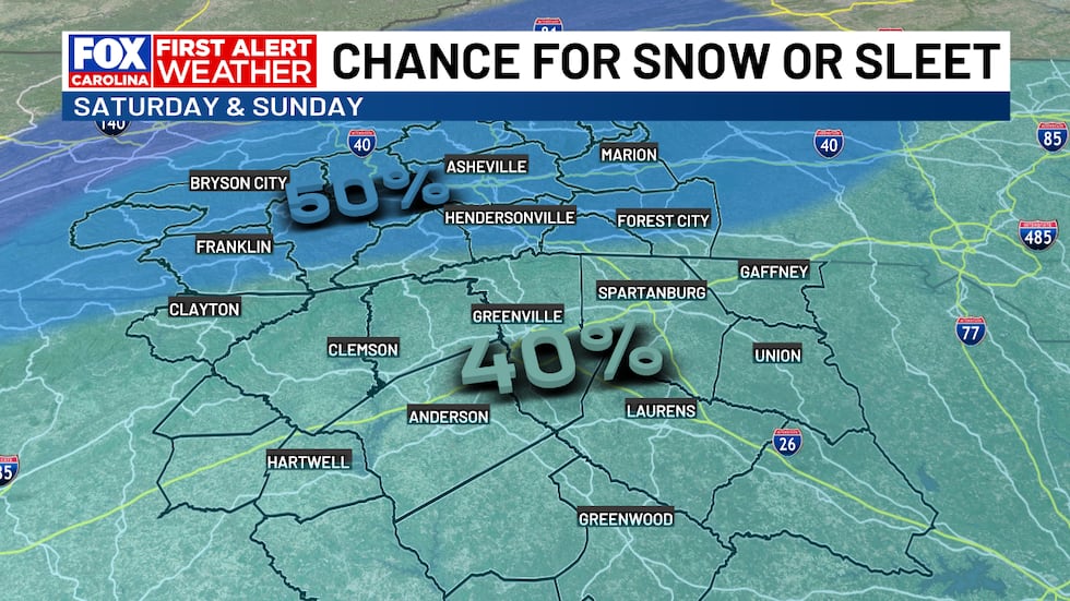 Chance for Snow/Sleet