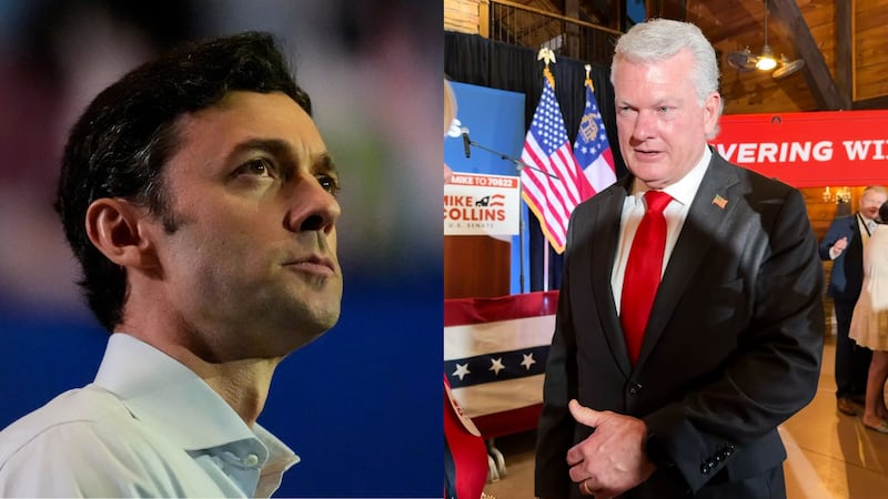 Collins is challenging Ossoff in Georgia's 2026 U.S. Senate race.
