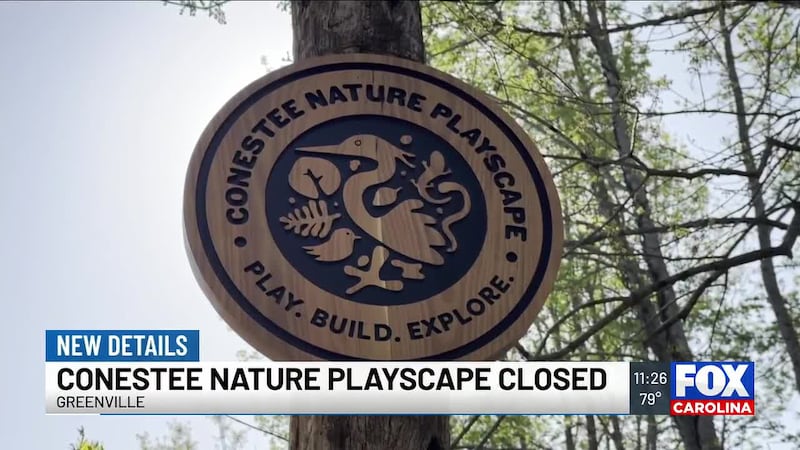 Conestee nature playscape closed