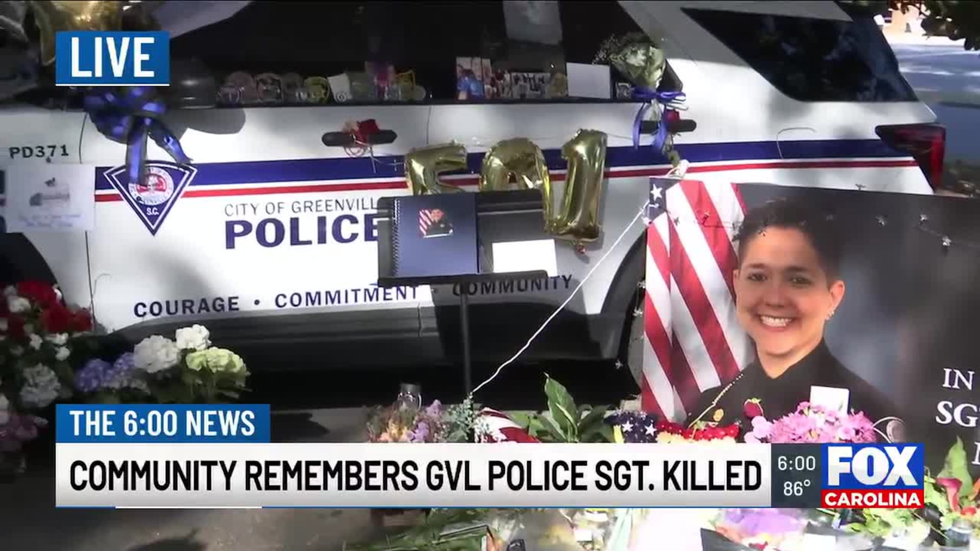 Community remembers Greenville police sergeant killed