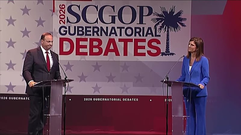 Lt. Gov. Pamela Evette and AG Alan Wilson debate ahead of the SC Republican Runoff Election on...