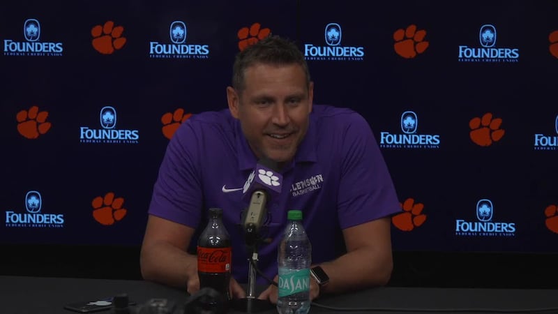 WATCH: Clemson basketball head coach Shawn Poppie gives an opening statement to the media at...