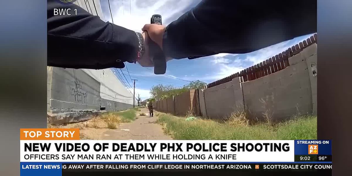 Coverage image for: Bodycam shows moments leading to deadly Phoenix police shooting