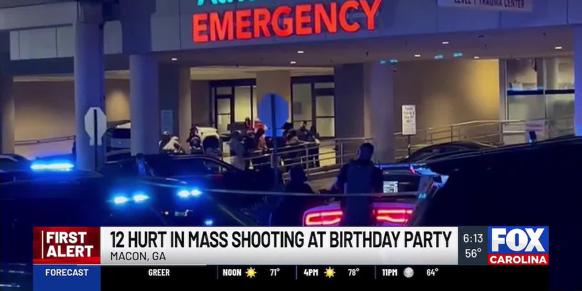Coverage image for: 12 teens hurt in Georgia mass shooting at birthday party