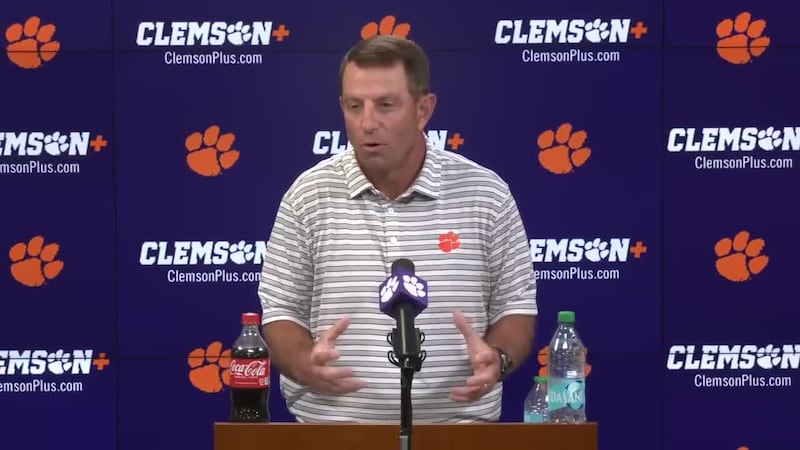 Dabo Swinney addresses the media following loss to Georgia Tech