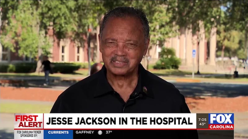 Civil rights activist, Upstate native Rev. Jesse Jackson hospitalized