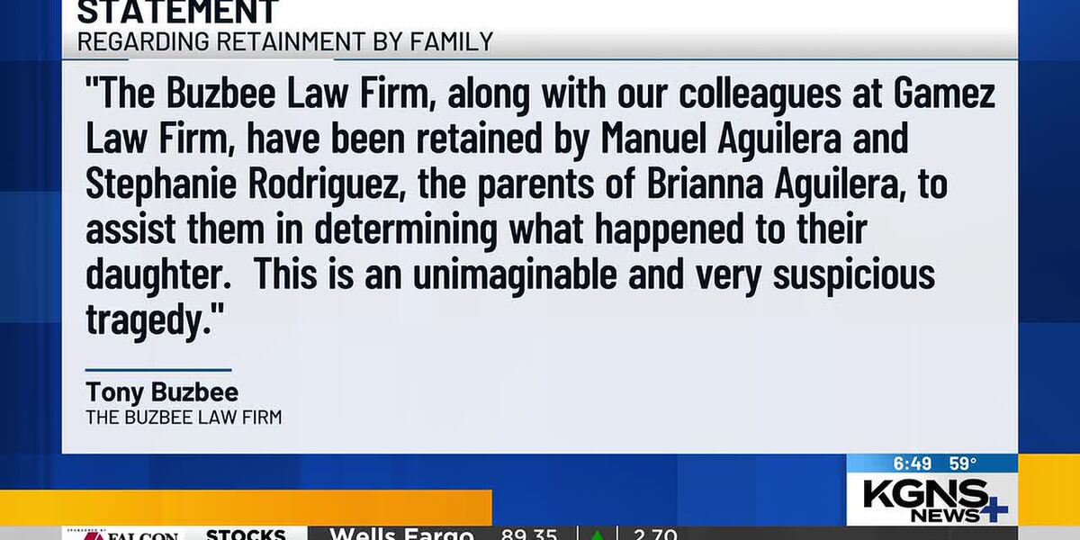 Family of Brianna Aguilera hires legal representation