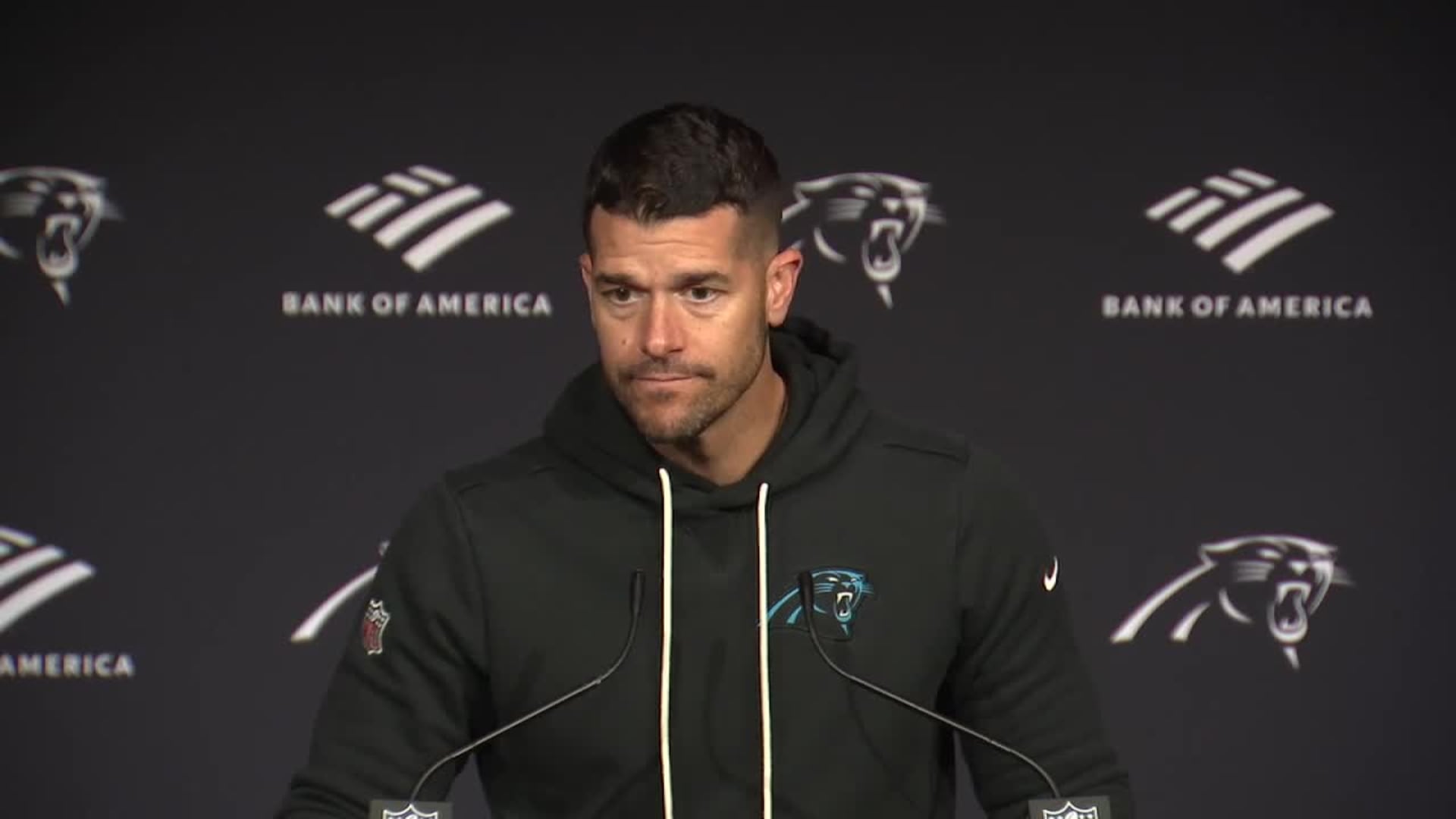 Panthers Head Coach Dave Canales press conference following loss to Seattle Seahawks